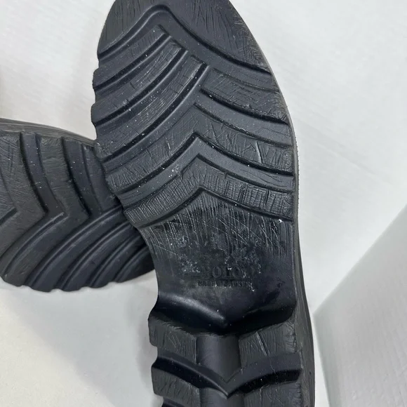 Polo Ralph Lauren Udel Dark Brown Leather Duck Boots Mens Size 7D - Picture 10 of 11